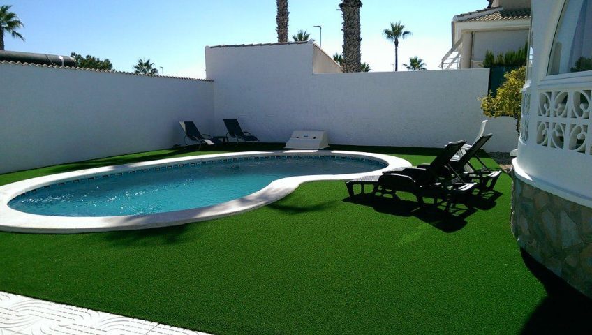 Artificial Grass for Pool Areas