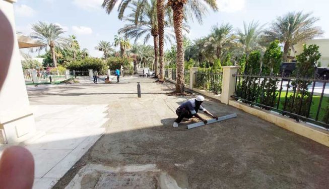 Artificial grass installation UAE