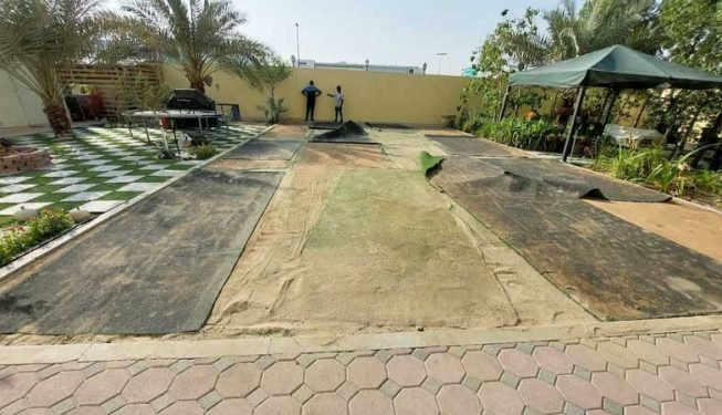 artificial grass installation