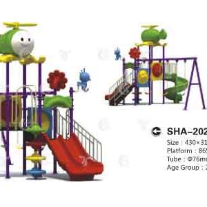 Slide and Swing Plastic Set for Indoor Outdoor Playground