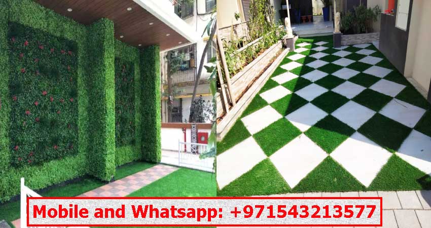 Residential turf installation services in Dubai